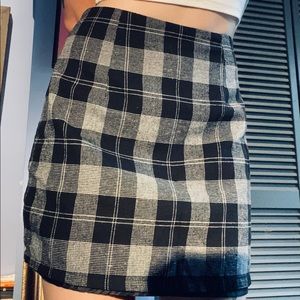 call me eden plaid skirt